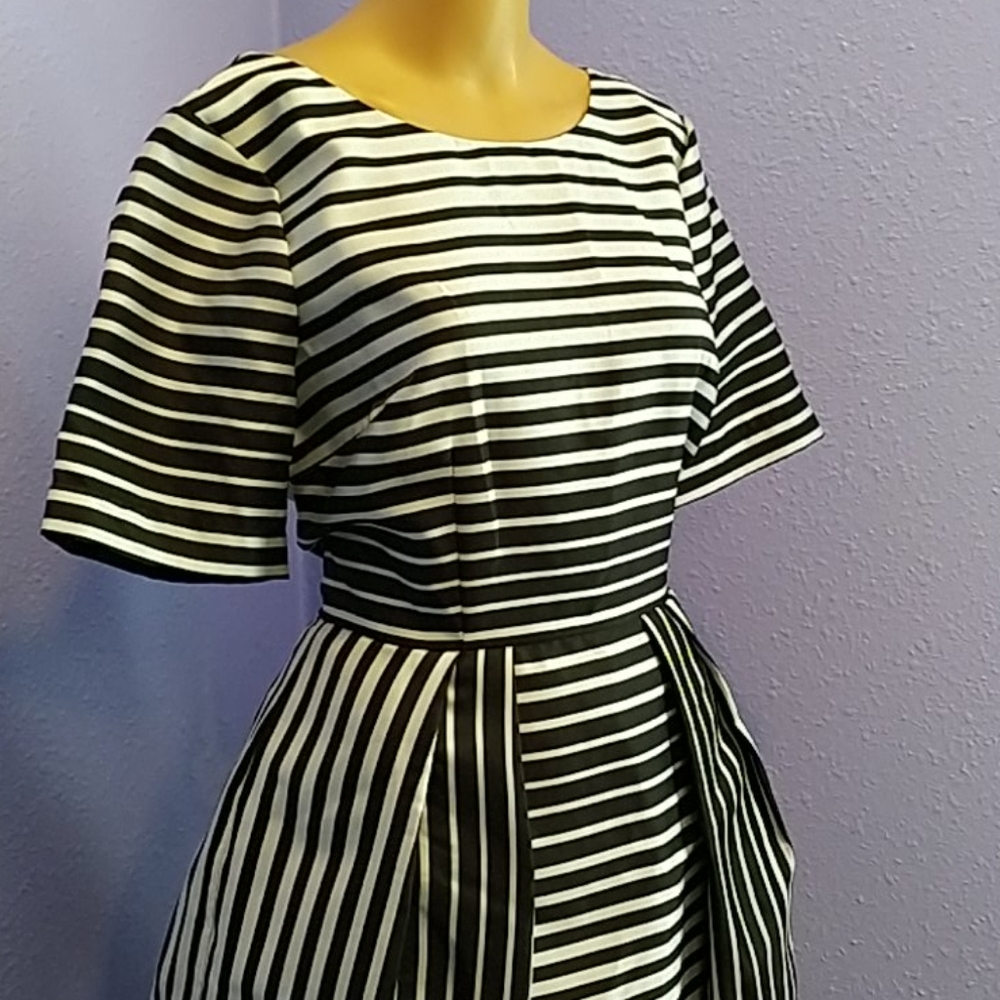 NWOT ASOS Striped Fit & Flare Skater 6 - Picture 8 of 8